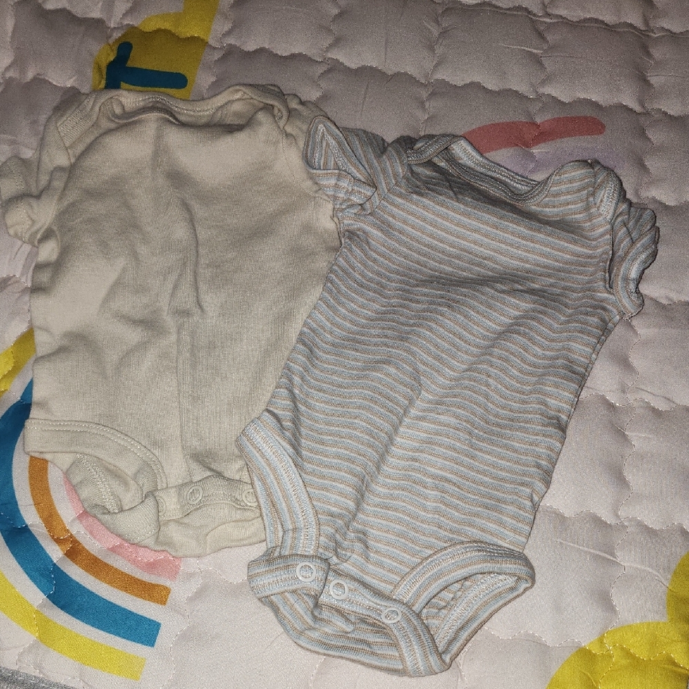 Cozy Cream and Striped Kids One Pieces